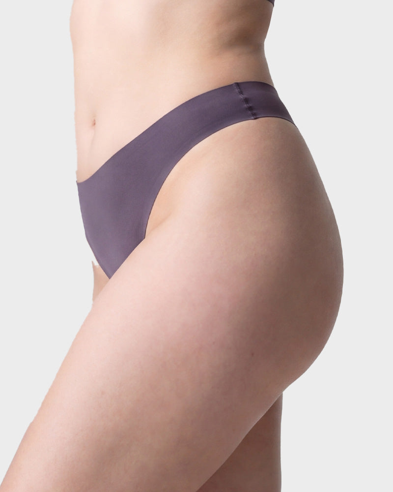 Seamless Ice Silk No-Show Thong Underwear 5-Pack - FirmaSmooth