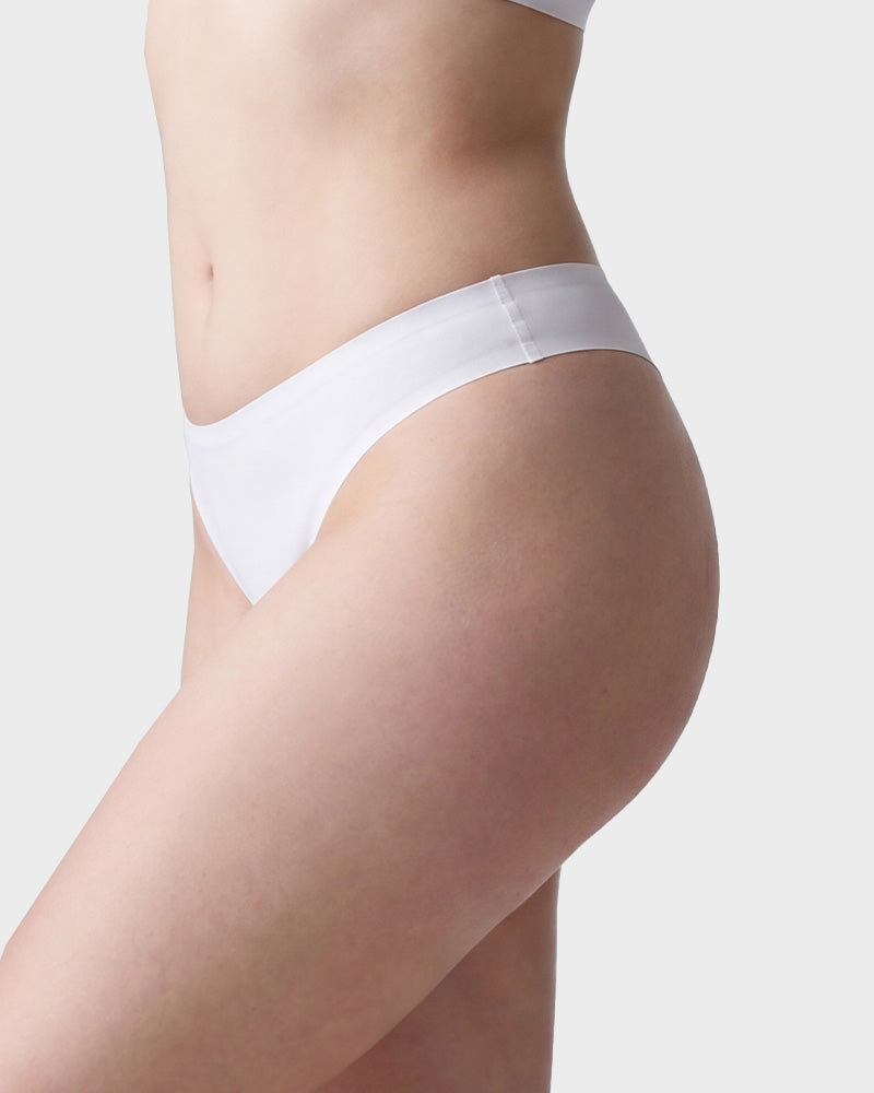 Seamless Ice Silk No-Show Thong Underwear 5-Pack - FirmaSmooth