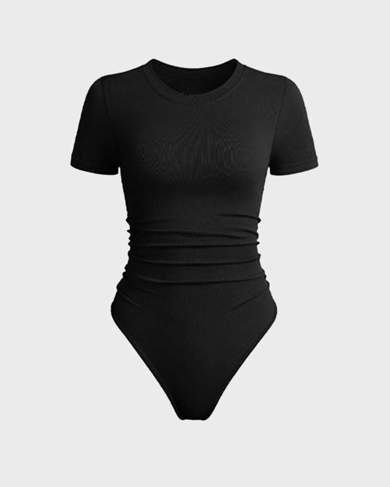 Seamless Short Sleeve Shaping Bodysuit - FirmaSmooth