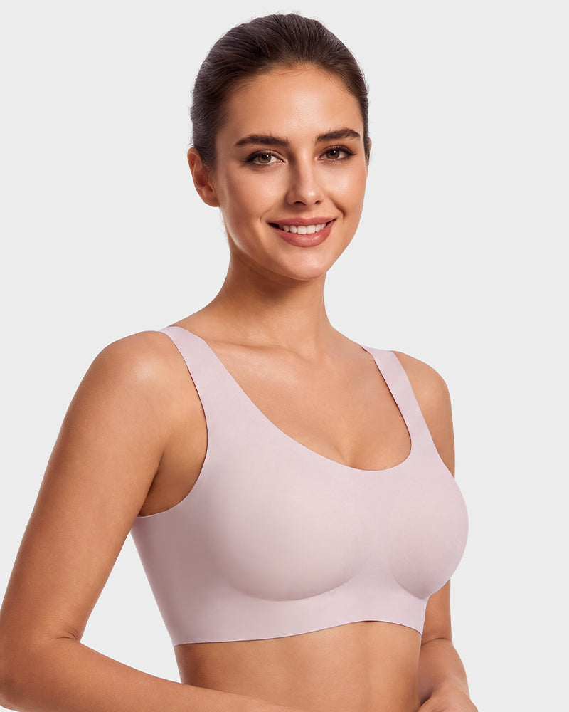 Seamless Wireless Full-Coverage T-Shirt Bra - FirmaSmooth