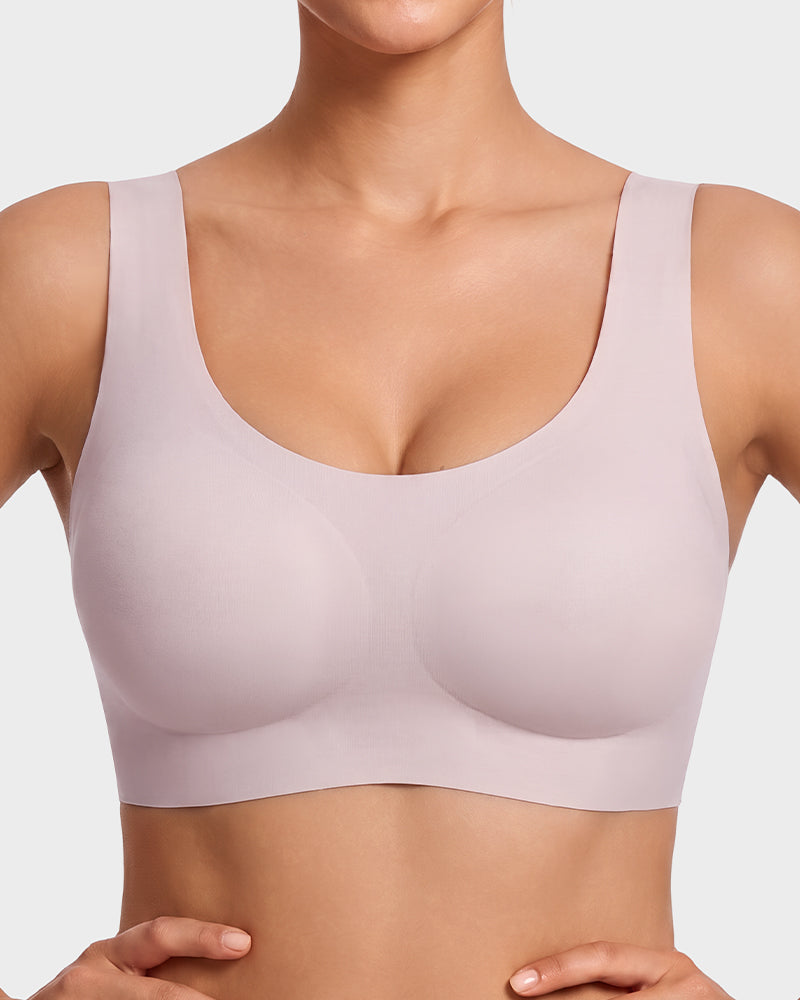 Seamless Wireless Full-Coverage T-Shirt Bra - FirmaSmooth