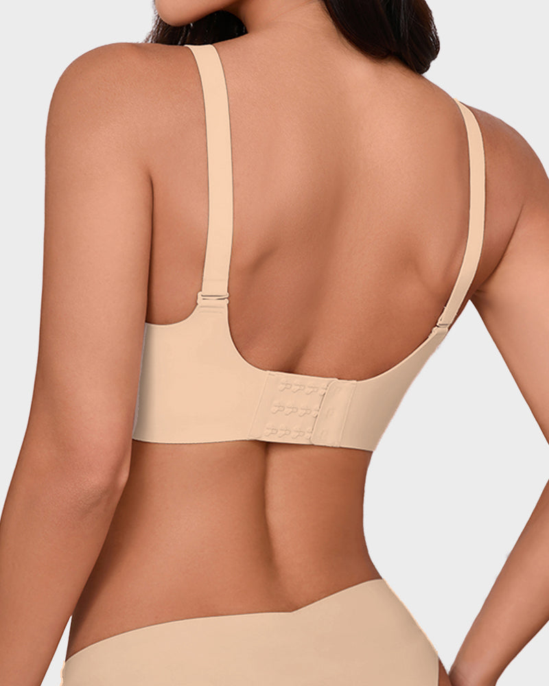 Seamless Wireless Jelly Bra with Scalloped Edges - FirmaSoft