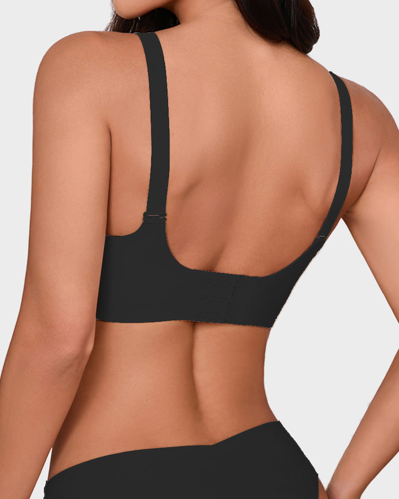 Seamless Wireless Jelly Bra with Scalloped Edges - FirmaSoft