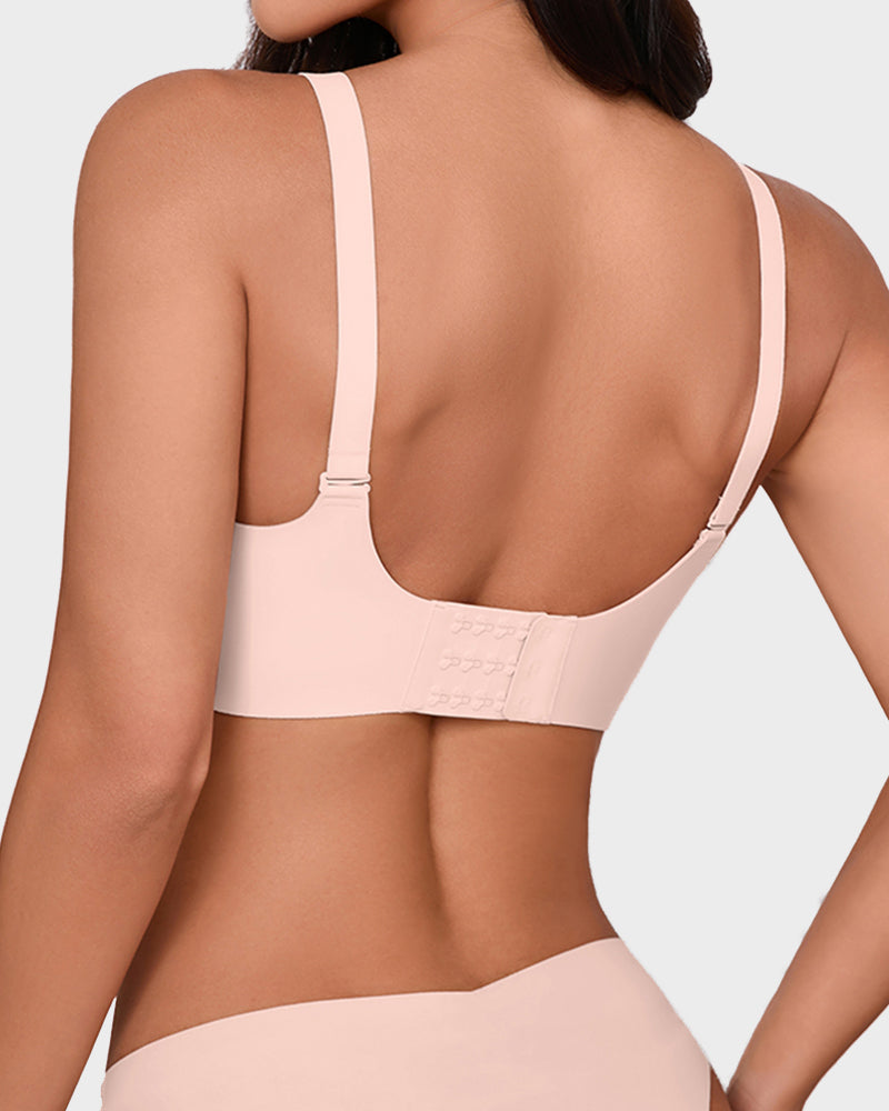 Seamless Wireless Jelly Bra with Scalloped Edges - FirmaSoft