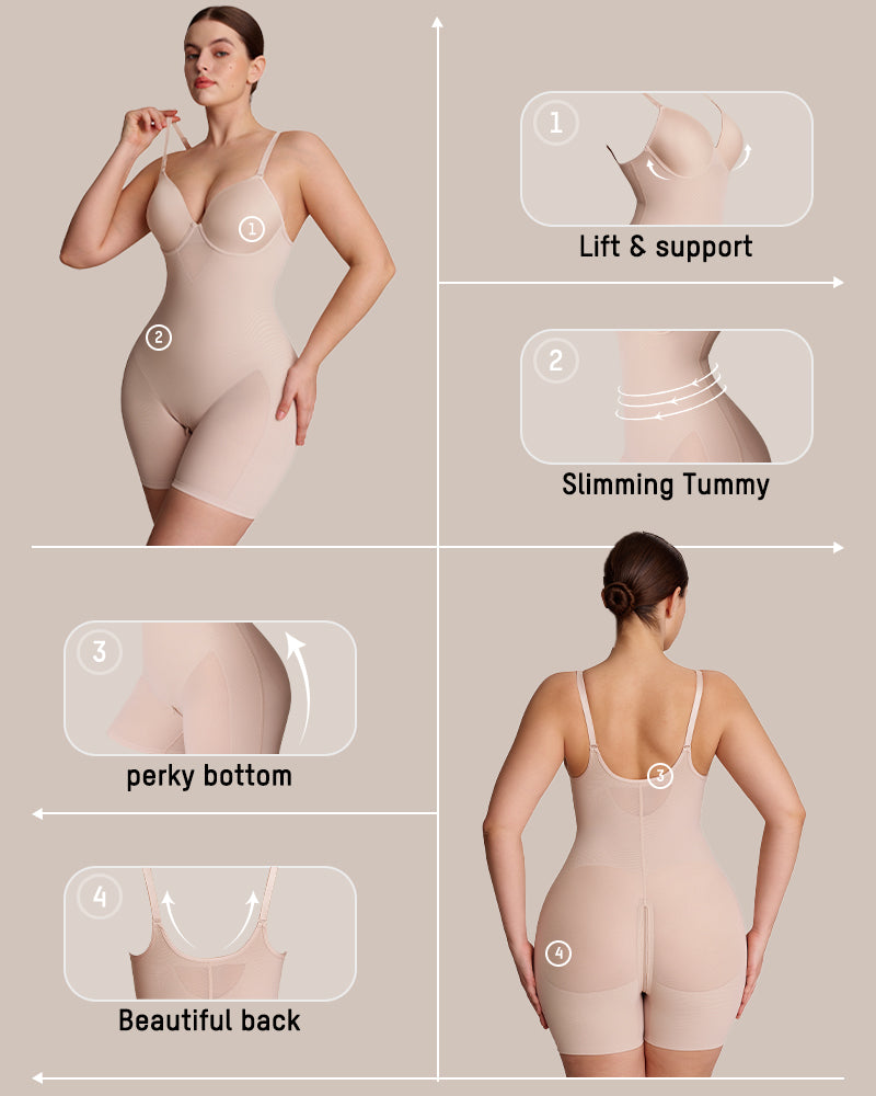 Seamless Full-Body Shaping Bodysuit - FirmaSculpt