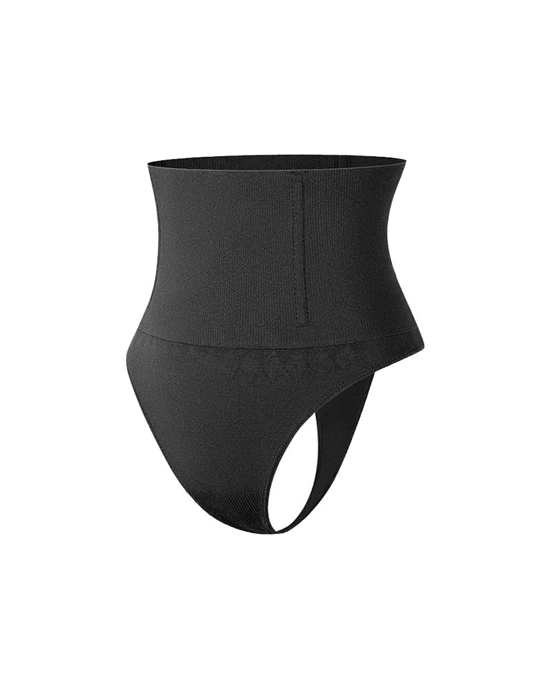 Seamless High-Waisted Shaper Thong Panty - FirmaSmooth