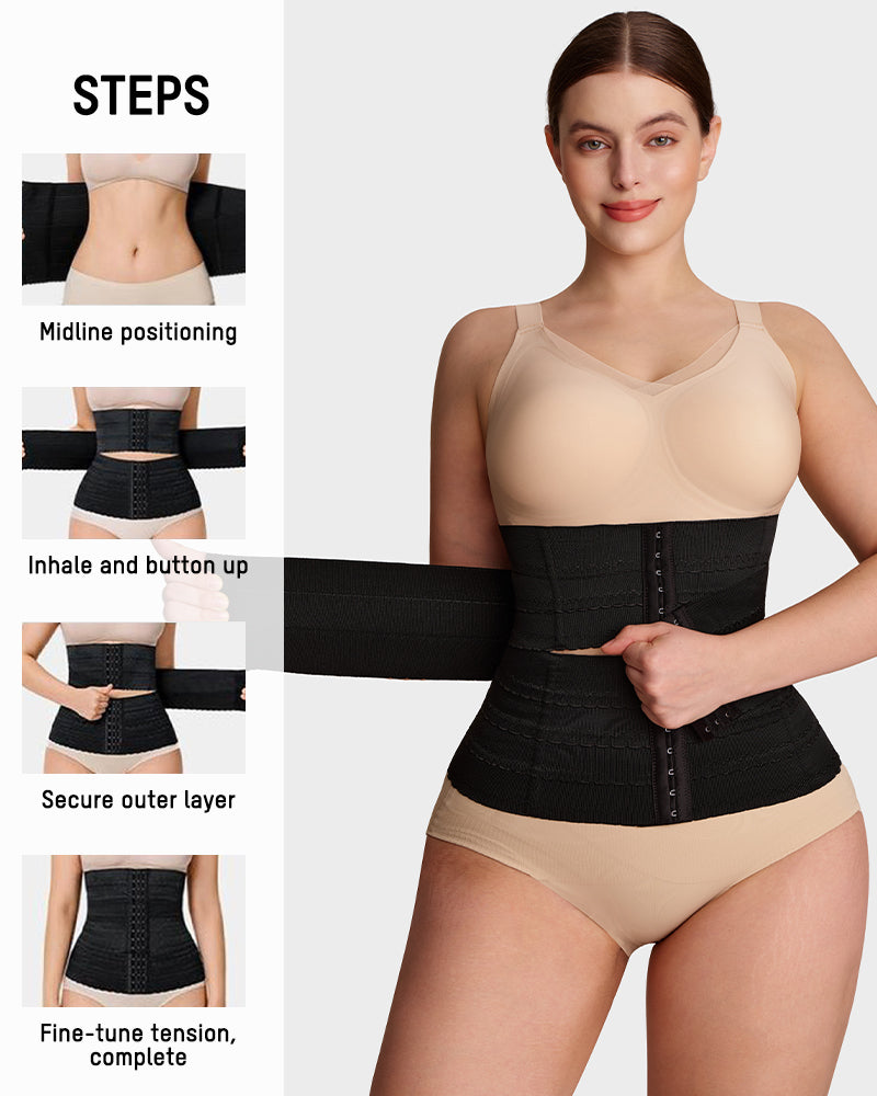 Segmented Steel-Boned Waist Trainer Corset - FirmaControl