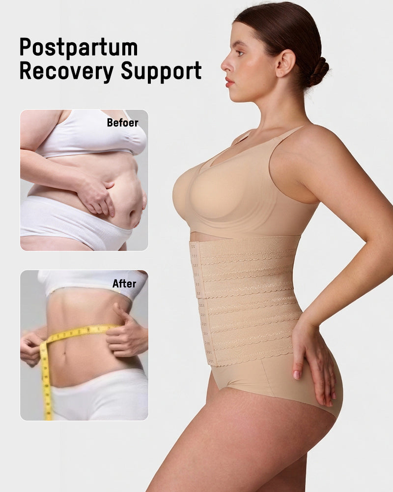 Segmented Steel-Boned Waist Trainer Corset - FirmaControl