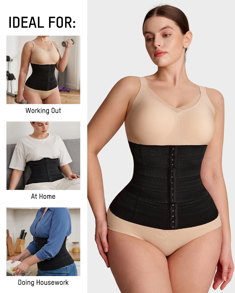 Segmented Steel-Boned Waist Trainer Corset - FirmaControl