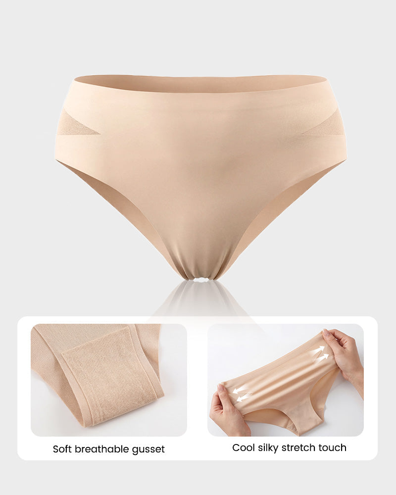Seamless Mesh Cutout Knickers 5-Pack - FirmaBreeze