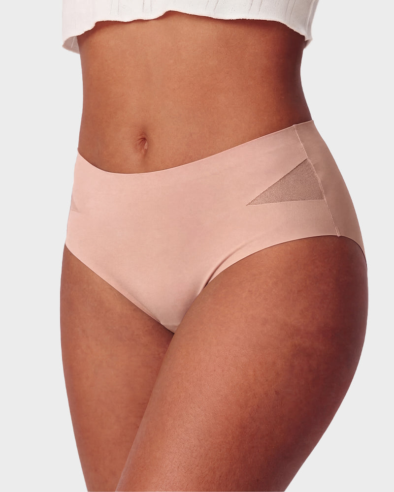 Seamless Mesh Cutout Knickers 5-Pack - FirmaBreeze