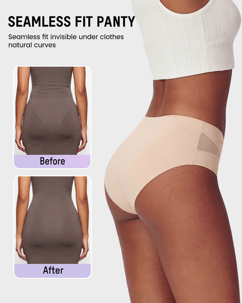 Seamless Mesh Cutout Knickers 5-Pack - FirmaBreeze