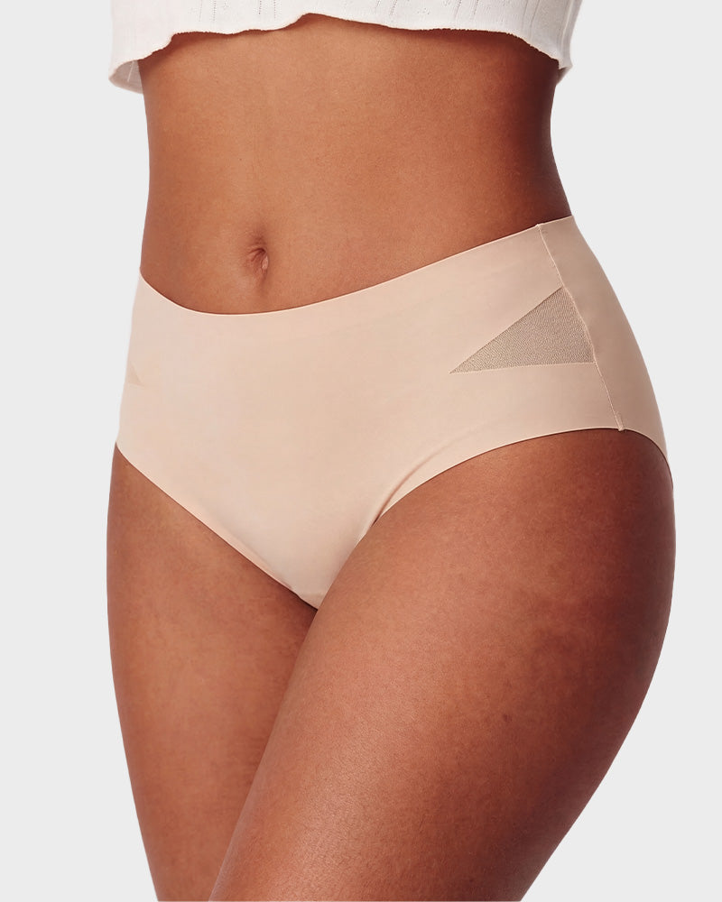 Seamless Mesh Cutout Knickers 5-Pack - FirmaBreeze