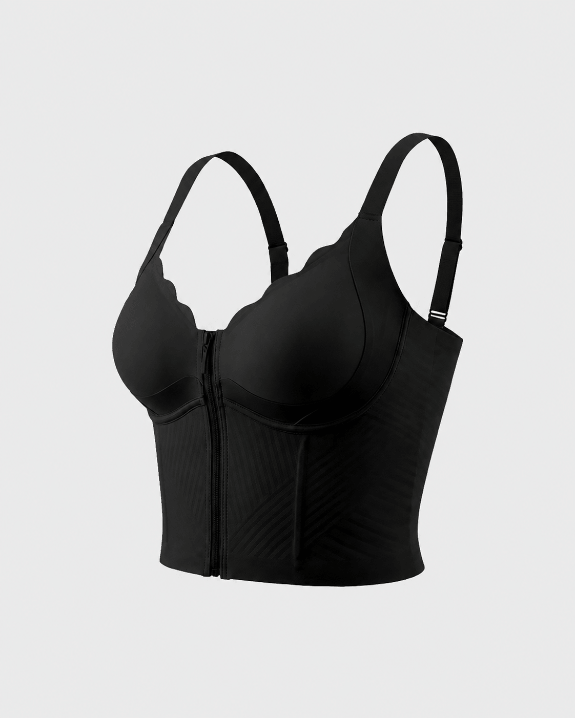 Zip-Front Longline Shaping Bra for Fuller Busts - FirmaSmooth