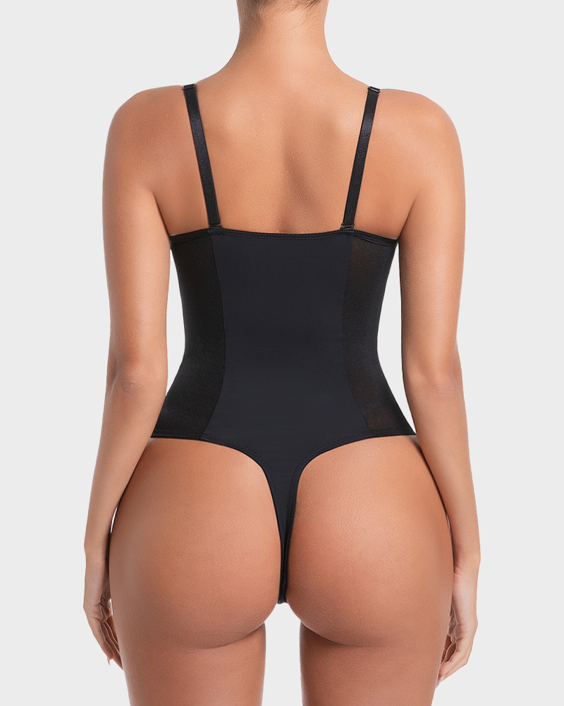 All-in-One Shaping Thong Bodysuit - FirmaSculpt