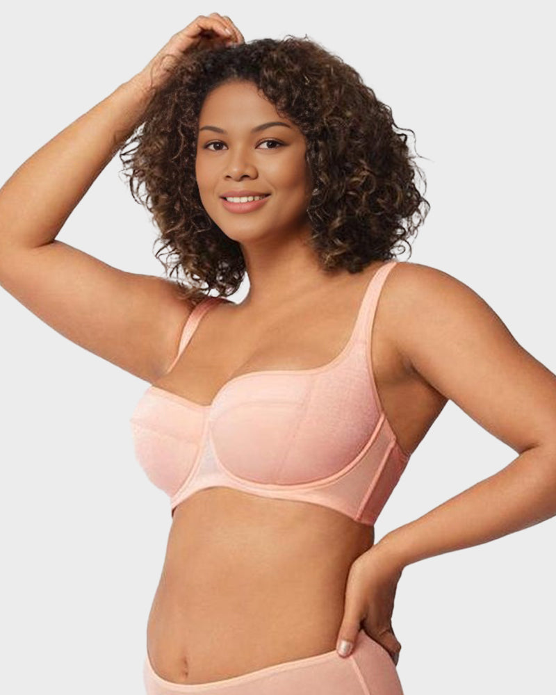 Shimmer Lightly Padded Balconette Bra - FirmaLace