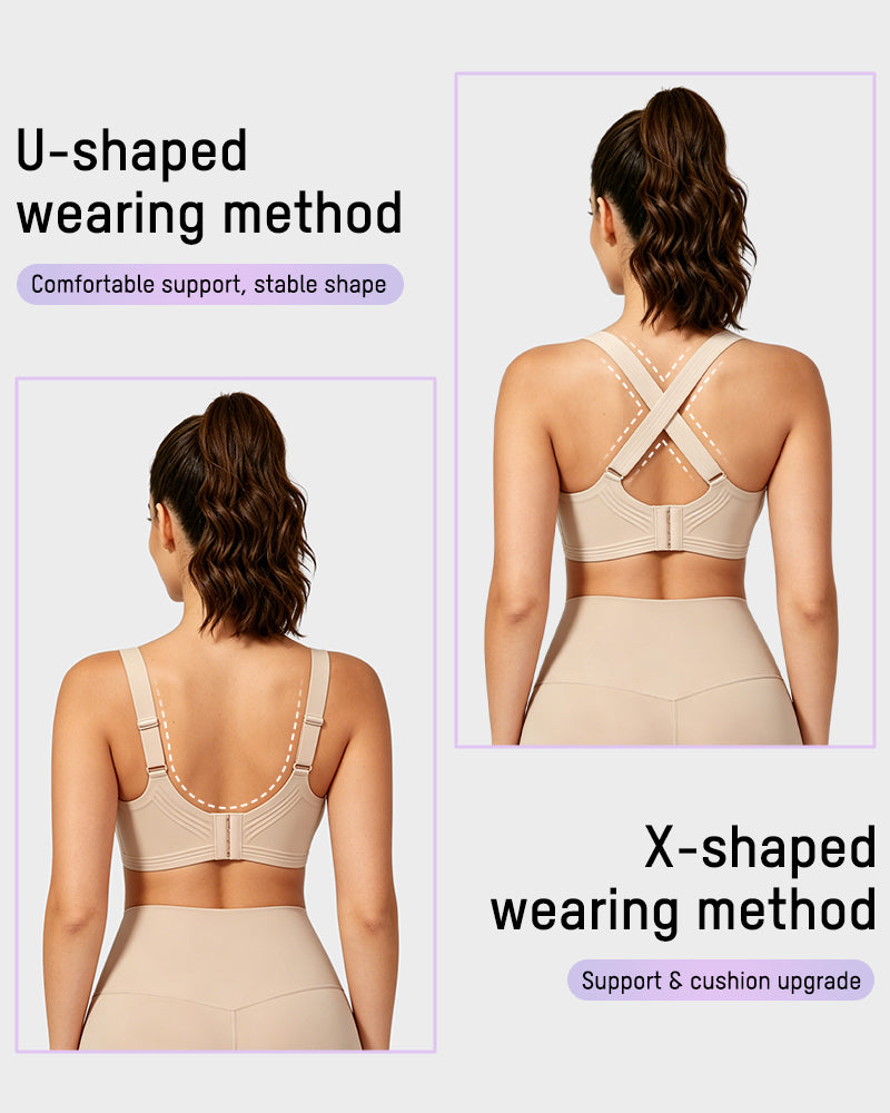 Shock-Absorbing Wireless Sports Bra for Fuller Busts - FirmaActive