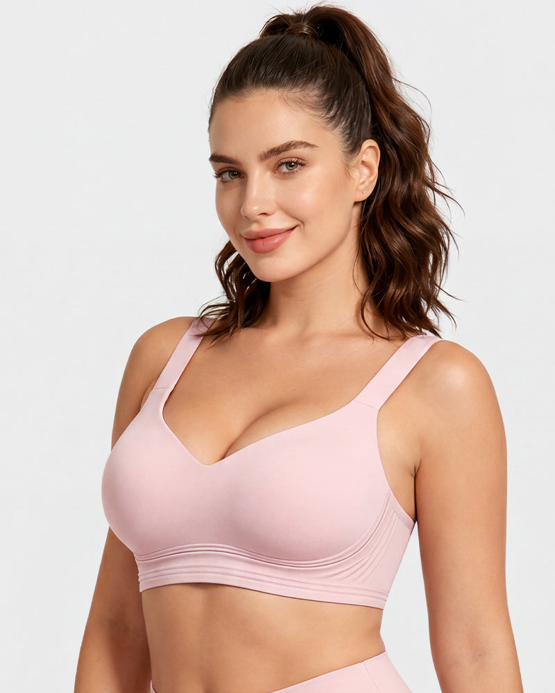 Shock-Absorbing Wireless Sports Bra for Fuller Busts - FirmaActive