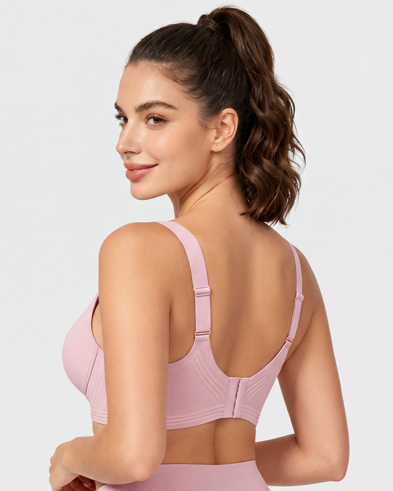 Shock-Absorbing Wireless Sports Bra for Fuller Busts - FirmaActive