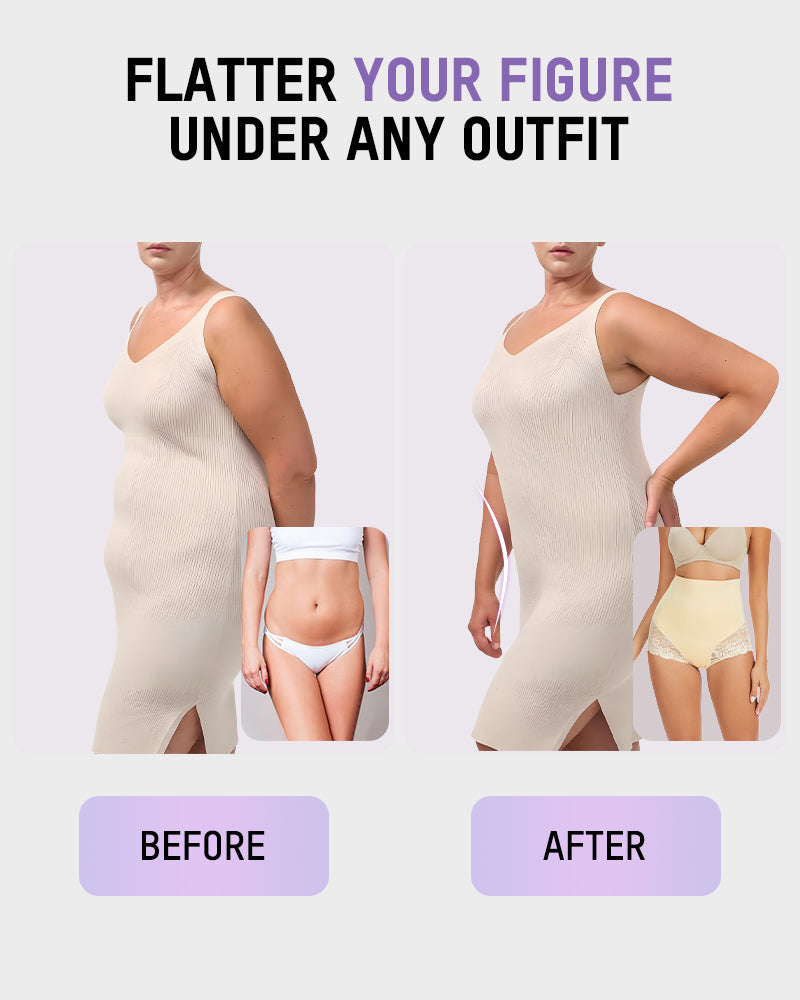 High-Waisted Sheer Lace Briefs 4-Pack - FirmaLace