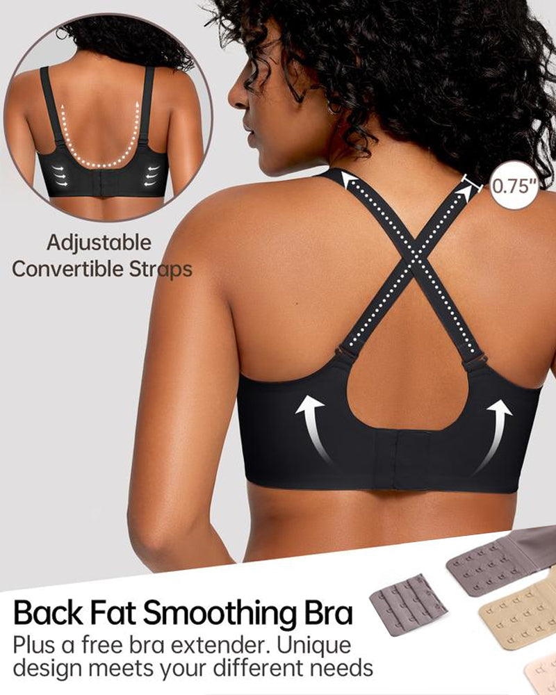 Full Coverage Wireless Jelly Bra with Scalloped Edges - FirmaSoft