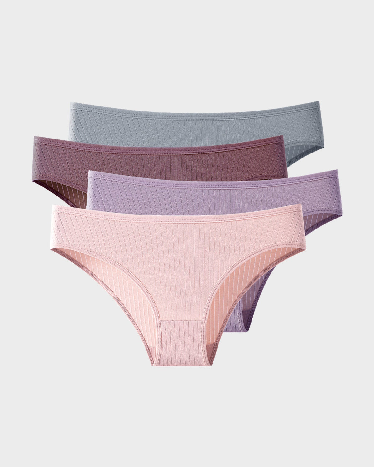 Soft & Breathable Low-Waist Cotton Briefs 4-Pack - FirmaSoft