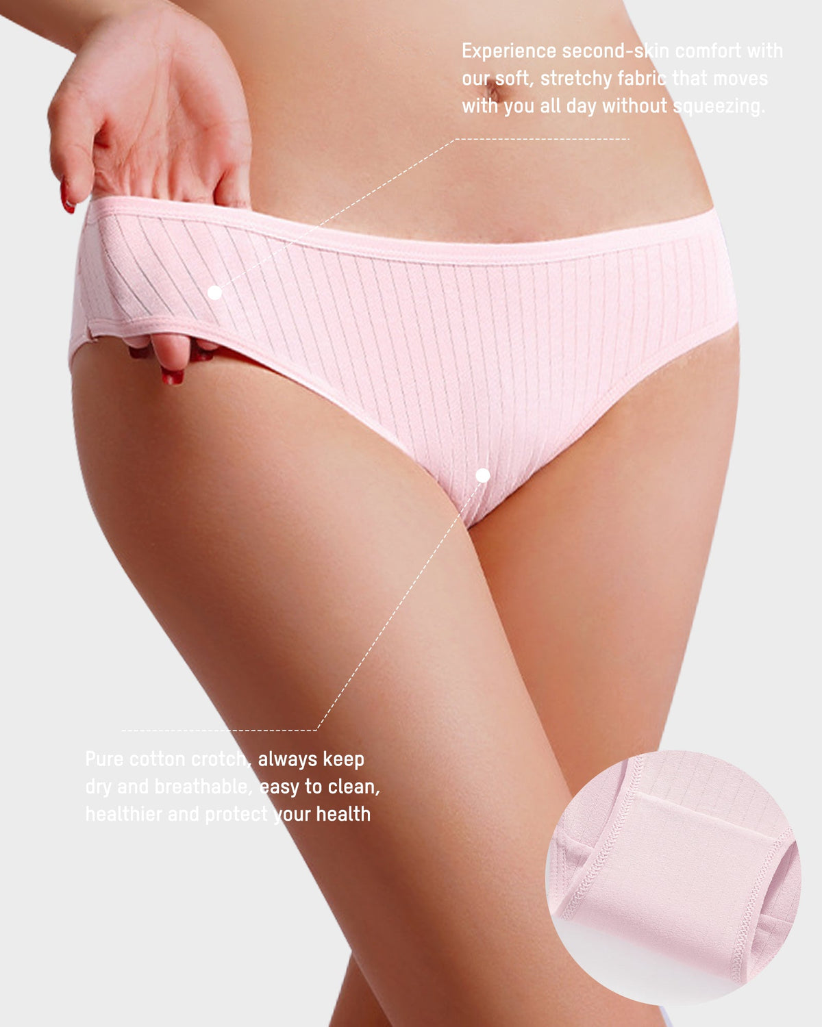 Soft & Breathable Low-Waist Cotton Briefs 4-Pack - FirmaSoft