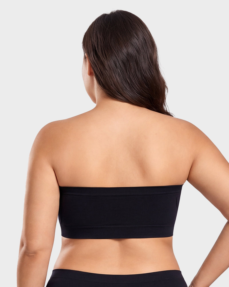 Stay-Put Wireless Seamless Bandeau Bra - FirmStay