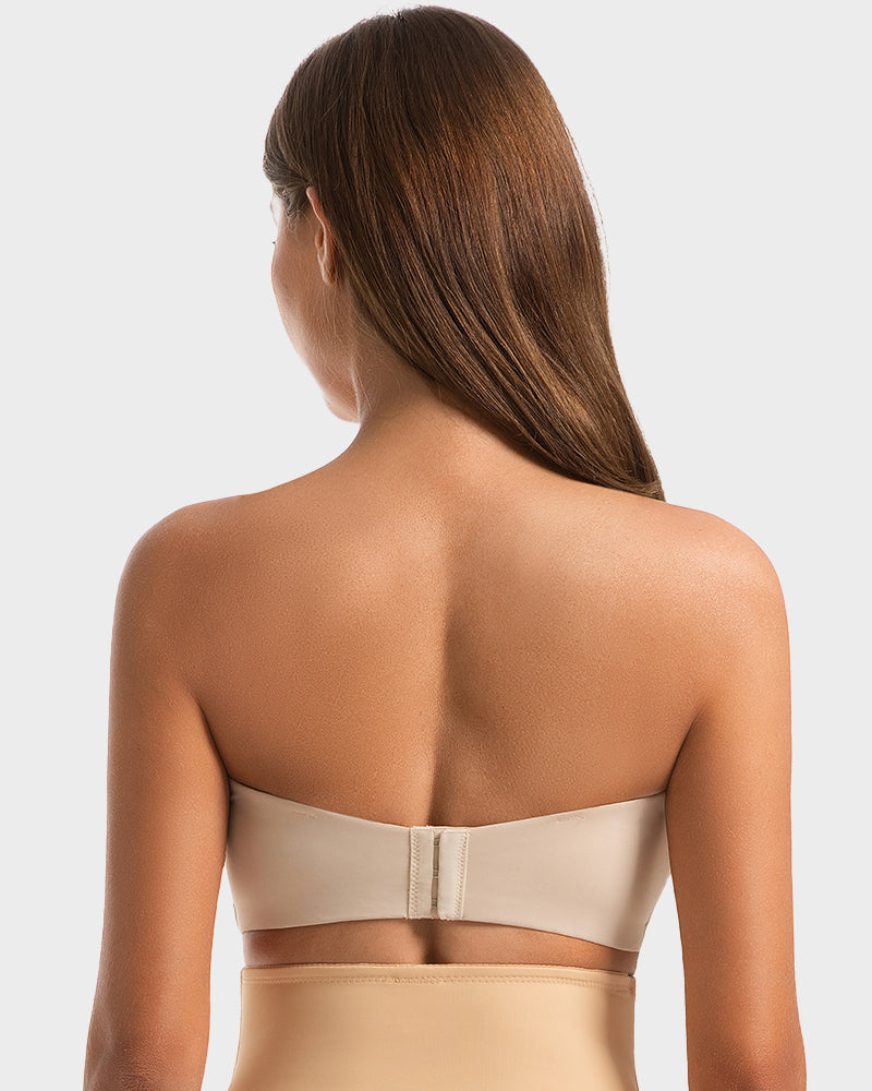 Anti-Slip Full Coverage Strapless Bandeau Bra - FirmaHold