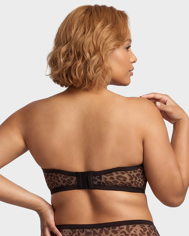 Strapless Mesh Underwire Balconette Bra - FirmaBreeze