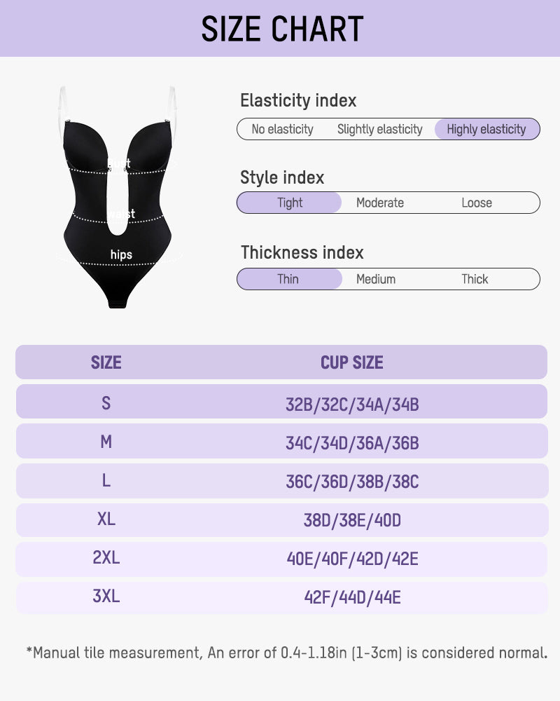 Strapless U-Plunge Thong Shaping Bodysuit - FirmaSculpt