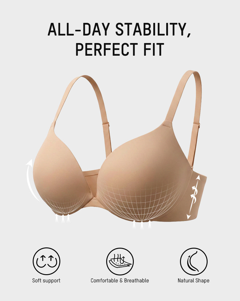 Teardrop Push-Up Underwire T-Shirt Bra - FirmaLift