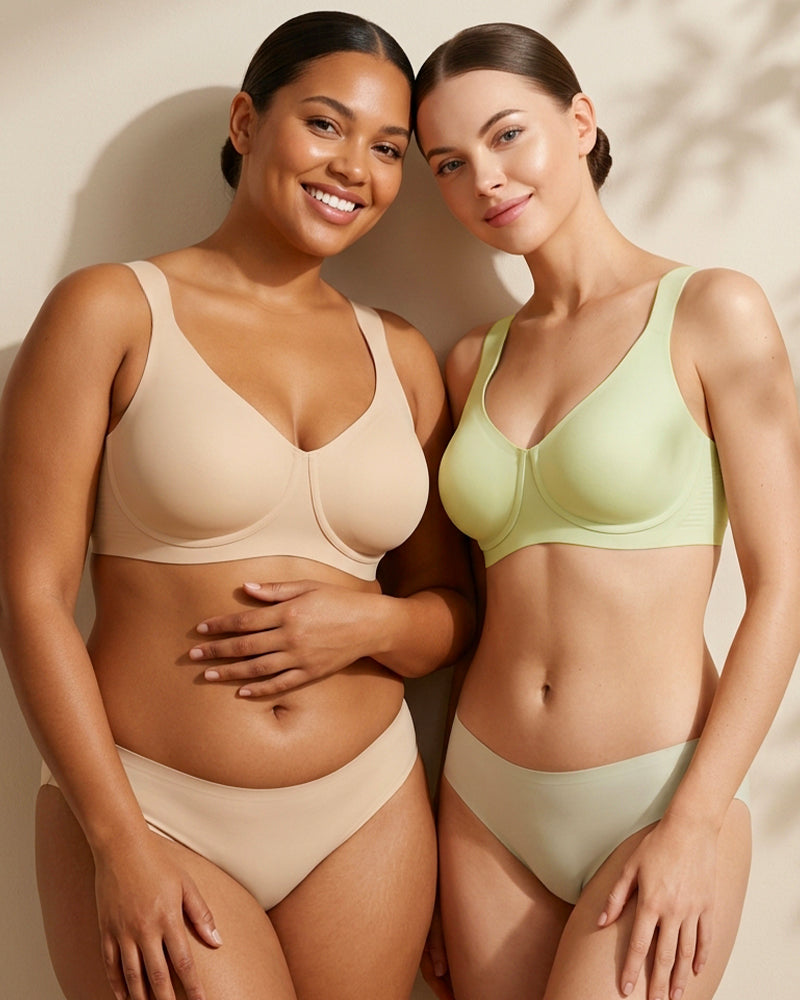 Teardrop Wireless Minimizer Bra with Full Coverage - FirmaSmooth