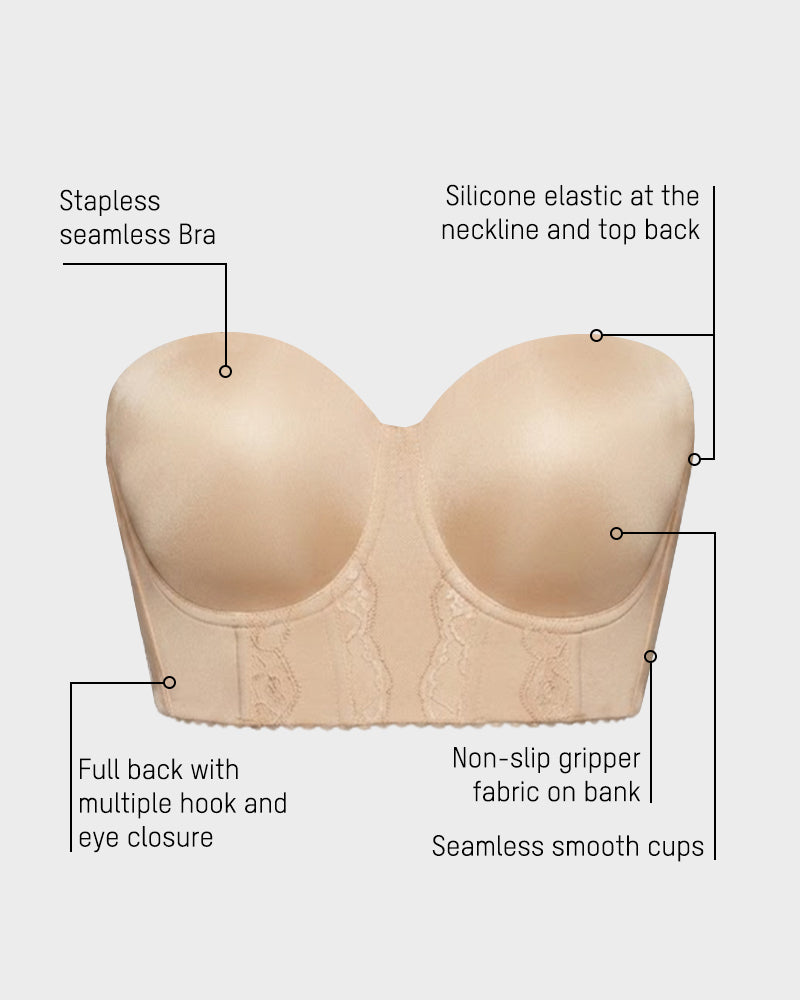 Low Back Strapless Bra - FirmaHold