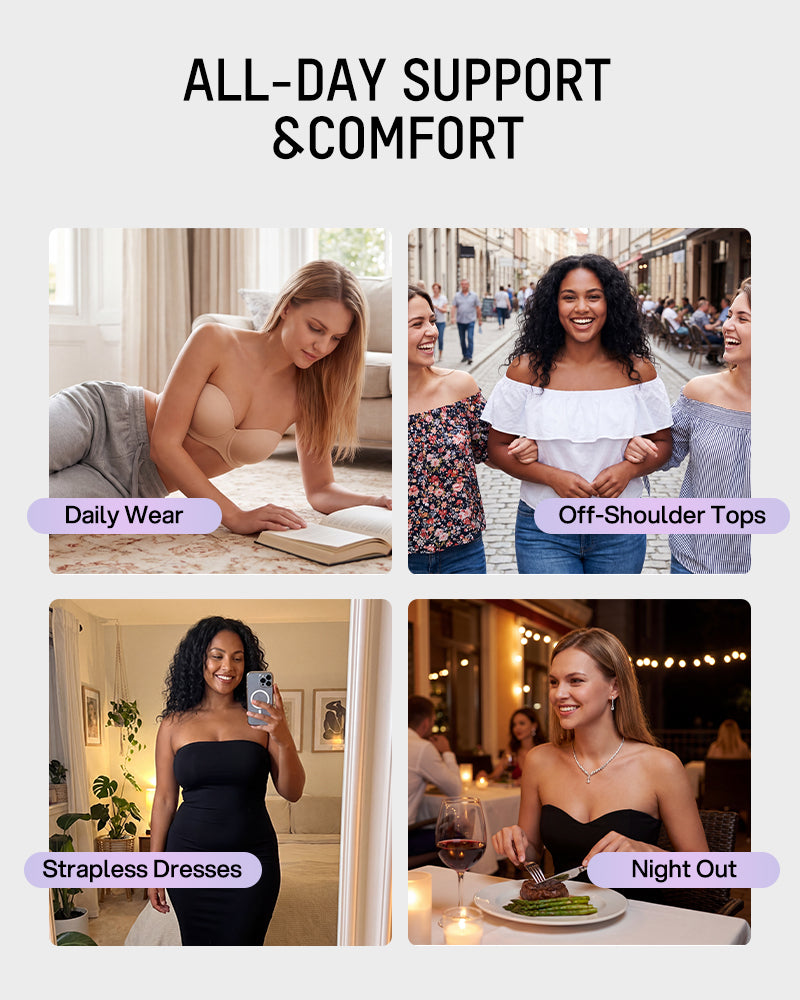 Low Back Strapless Bra - FirmaHold