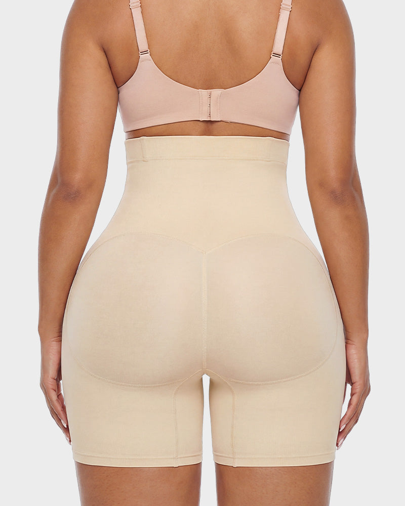 High-Waist Tummy Control Shapewear Shorts - FirmaControl