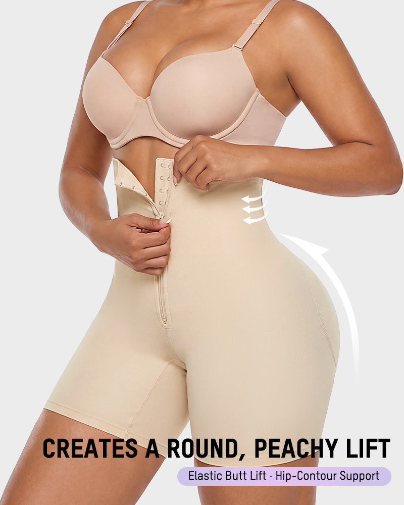 High-Waist Tummy Control Shapewear Shorts - FirmaControl