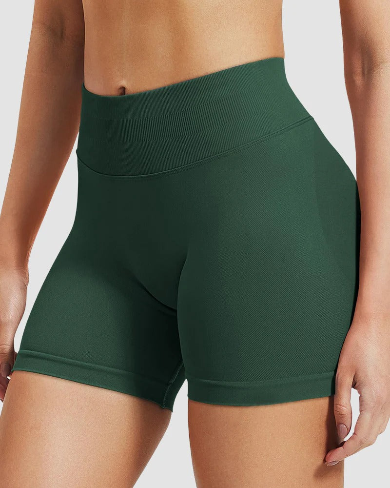 High-Waist Seamless Butt-Lifting Workout Shorts - FirmaActive