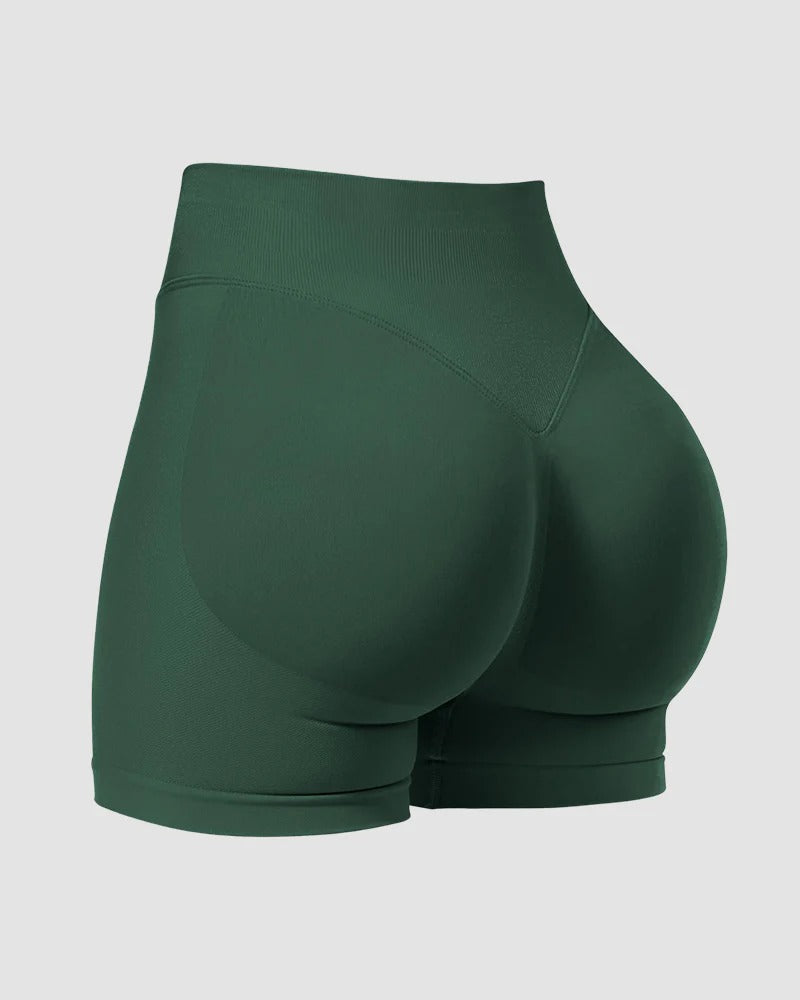 High-Waist Seamless Butt-Lifting Workout Shorts - FirmaActive