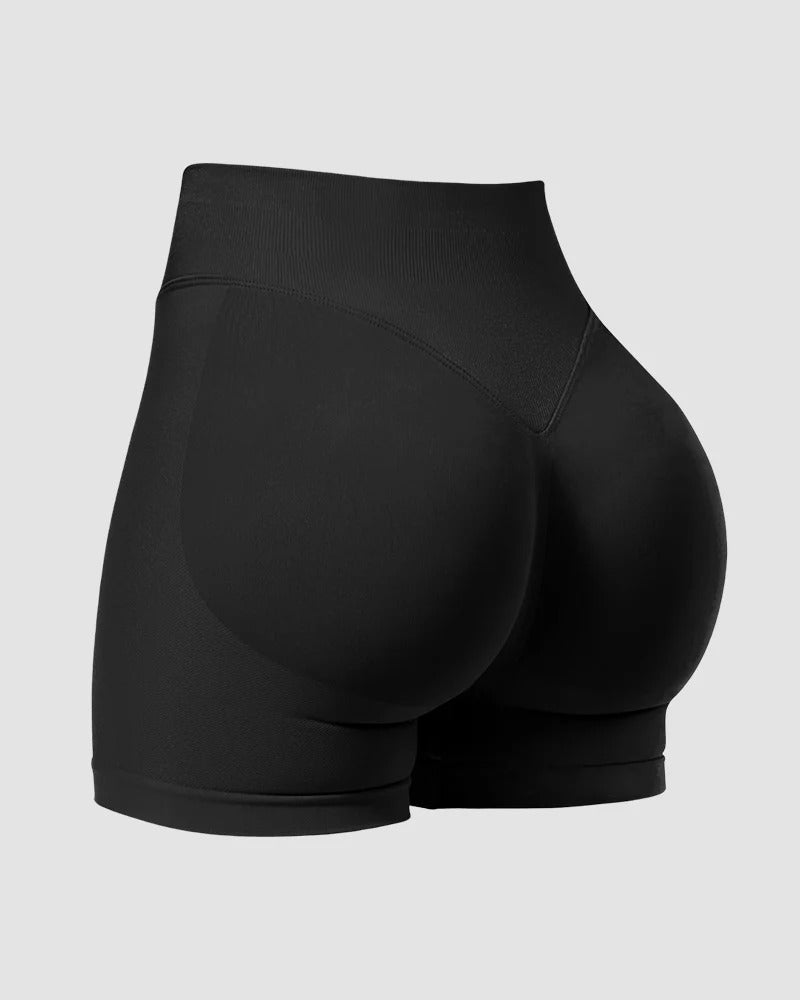High-Waist Seamless Butt-Lifting Workout Shorts - FirmaActive