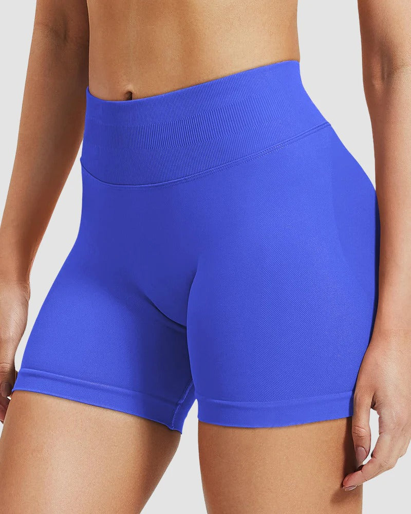 High-Waist Seamless Butt-Lifting Workout Shorts - FirmaActive