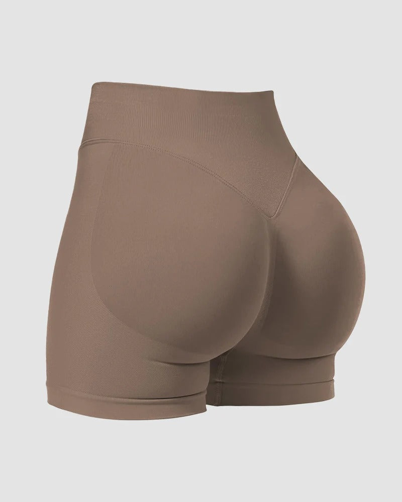 High-Waist Seamless Butt-Lifting Workout Shorts - FirmaActive