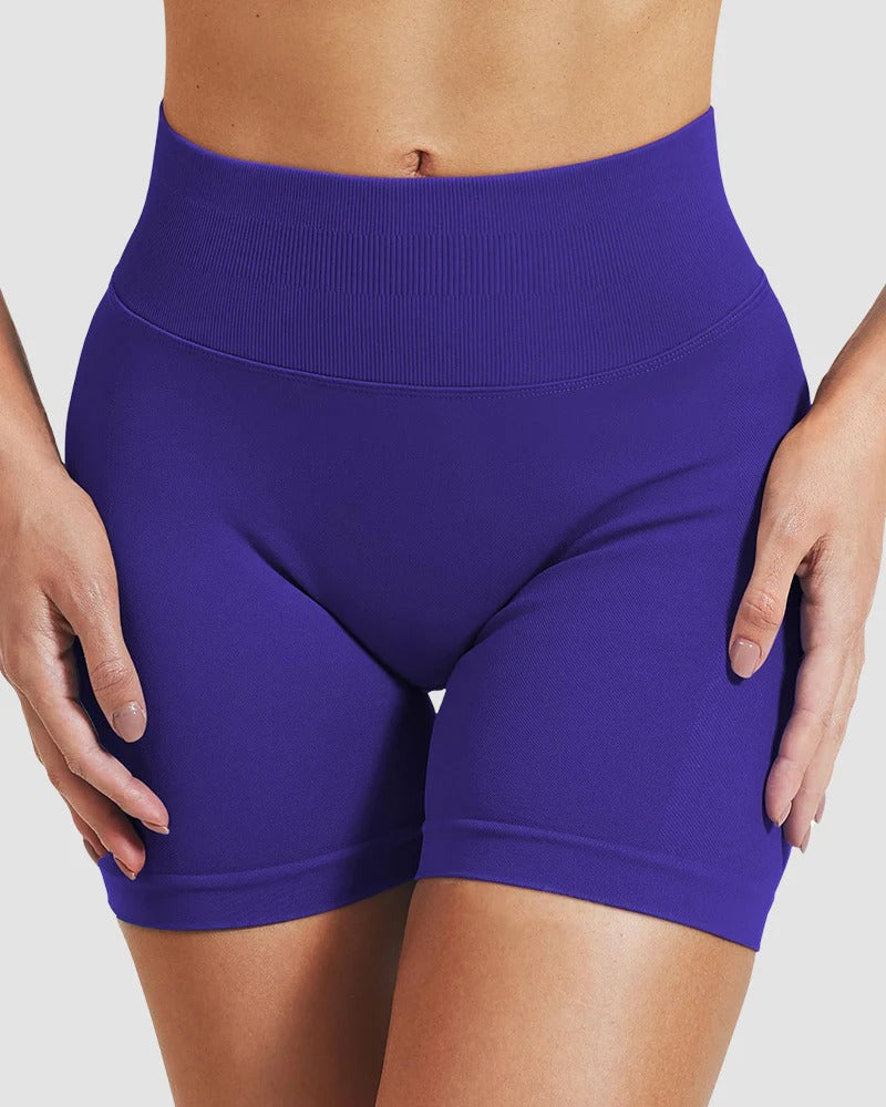 High-Waist Seamless Butt-Lifting Workout Shorts - FirmaActive