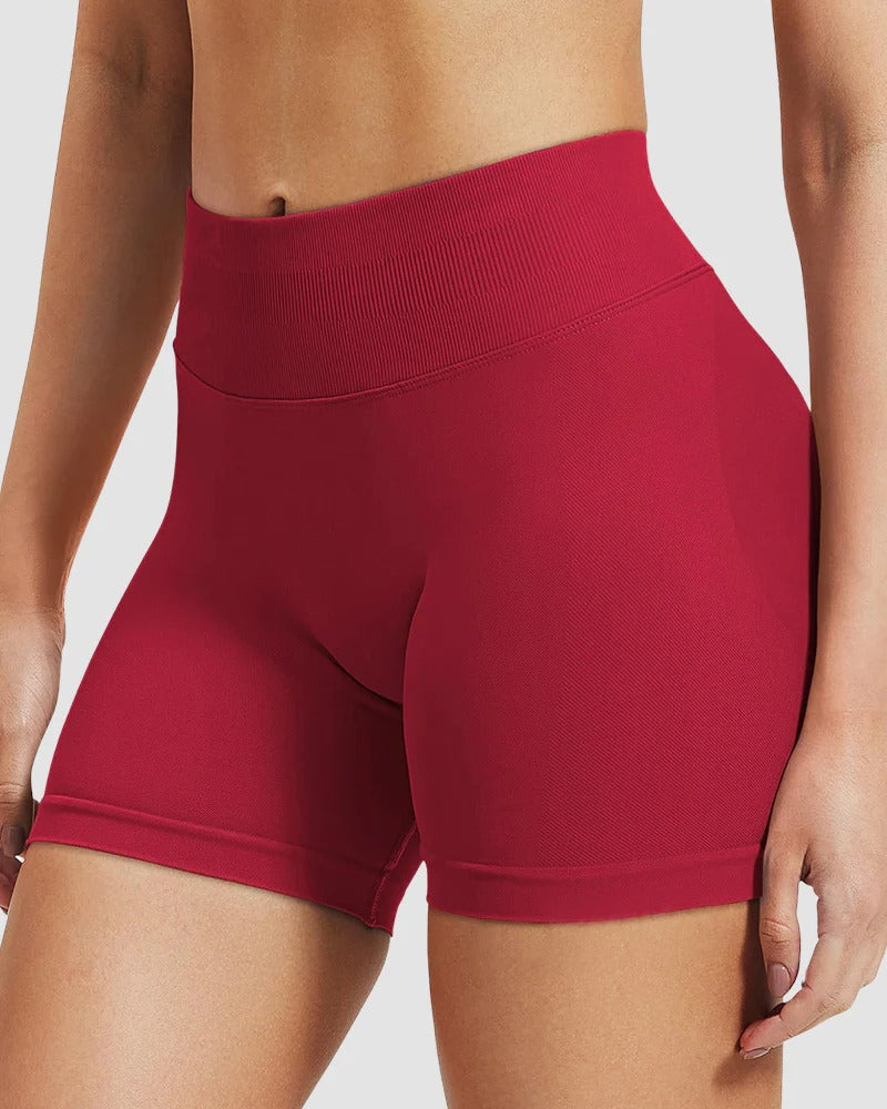 High-Waist Seamless Butt-Lifting Workout Shorts - FirmaActive