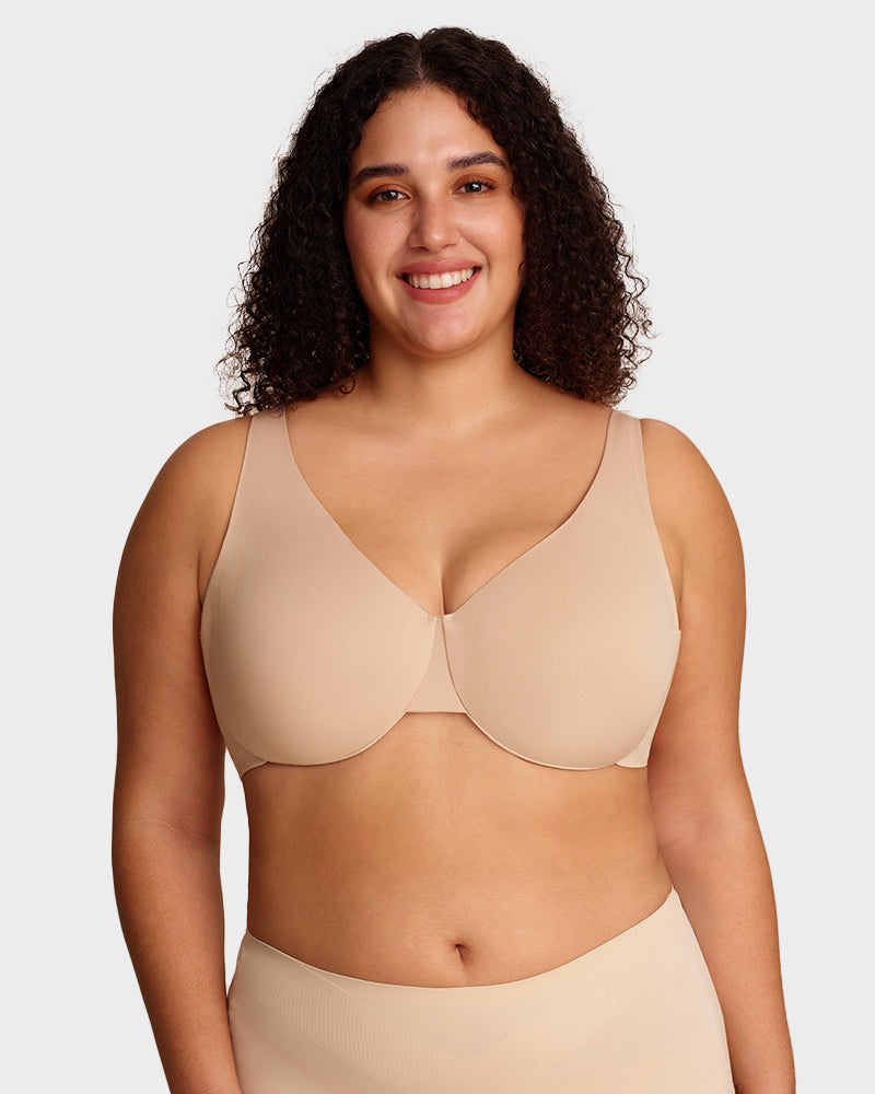 Adjustable Underwire Deep V-Neck Bra - FirmaLift
