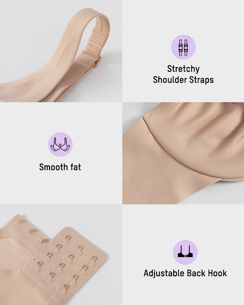 Adjustable Underwire Deep V-Neck Bra - FirmaLift