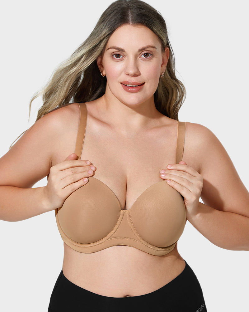 Moulded Cup Underwire Bra with Removable Straps - FirmaFlex