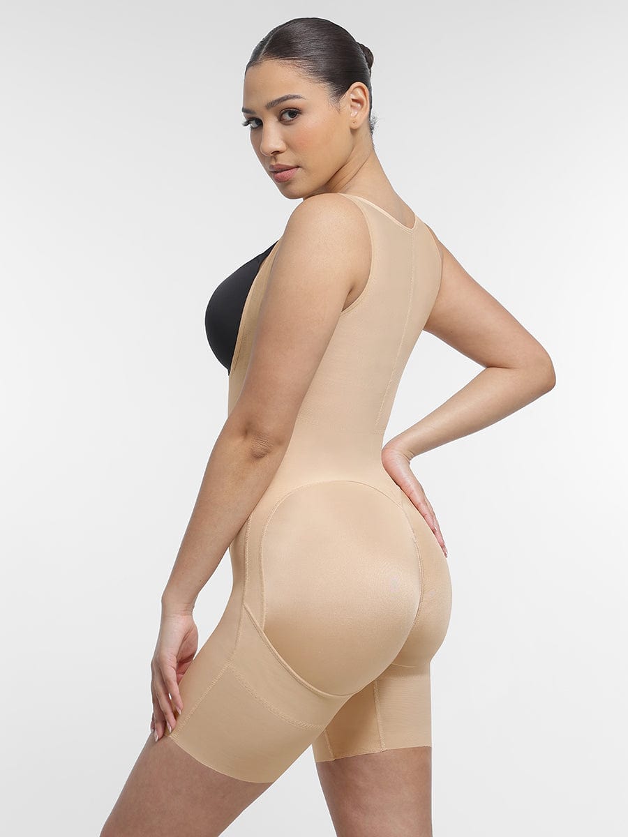 Post Surgery Full Body Shapewear with U-Shaped Chest Support and Waist Control - FirmaActive