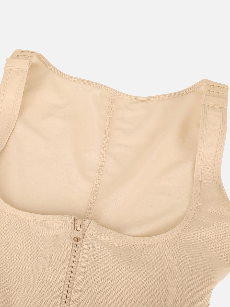 Post Surgery Full Body Shapewear with U-Shaped Chest Support and Waist Control - FirmaActive
