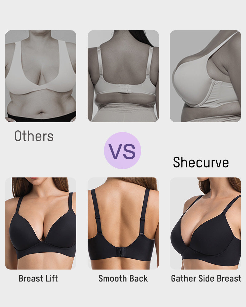 Wireless Deep-V Invisible Lift Bra - FirmaLift